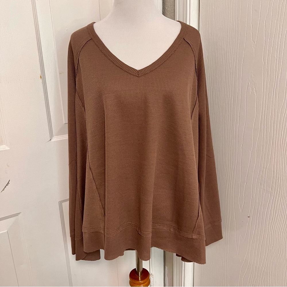 La Miel Waffle Knit Top E2